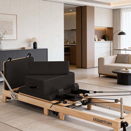 POWERTRAIN Wooden Folding Pilates Reformer